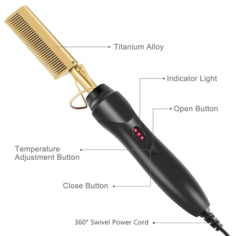  itsskk | Professional 2 in 1 Thermal Styling Comb and Straightener thumbnail 4