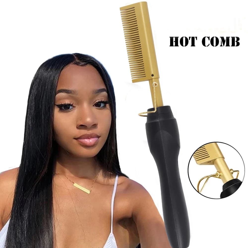  itsskk | Professional 2 in 1 Thermal Styling Comb and Straightener