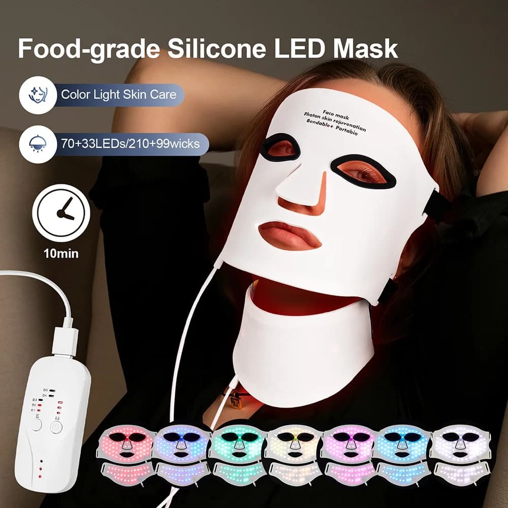 itsskk | Professional 7 Spectrum Flexible LED Face and Neck Therapy System